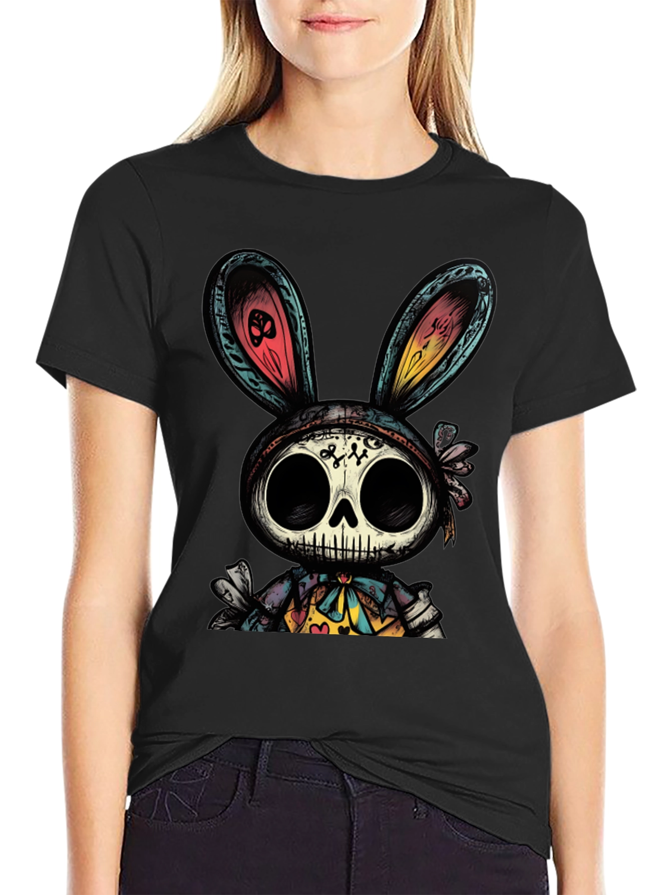 Skull Bunny T-Shirt - Dark Humor Graphic Tee