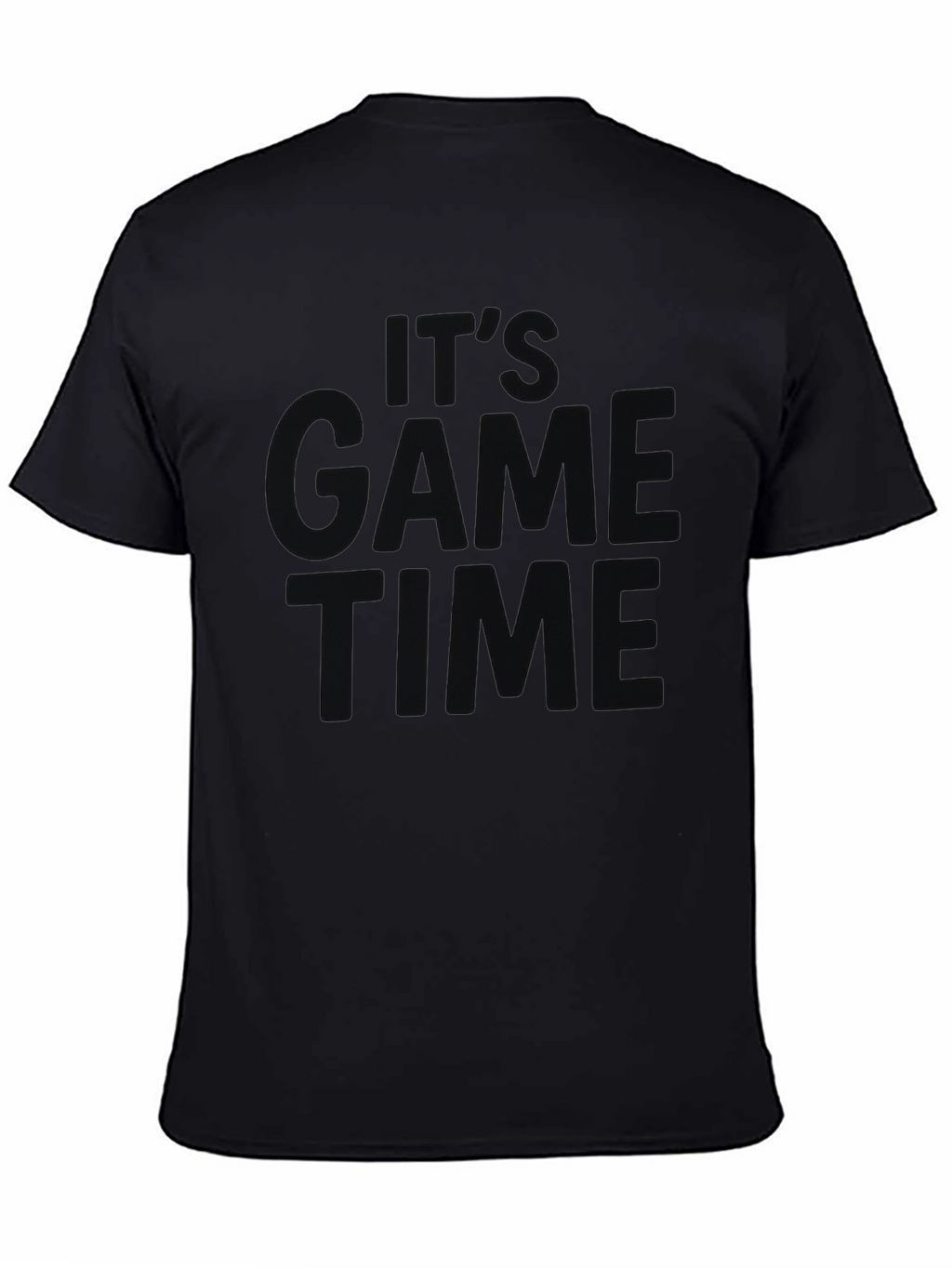 Its Game Time Black Graphic Tee