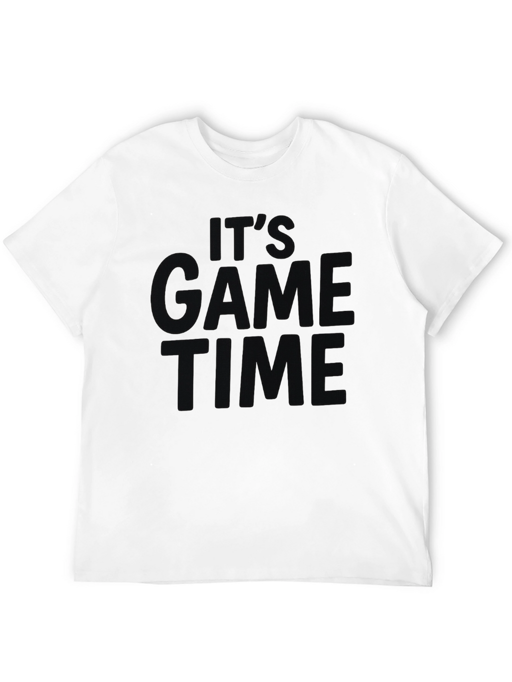 Its Game Time Black Graphic Tee