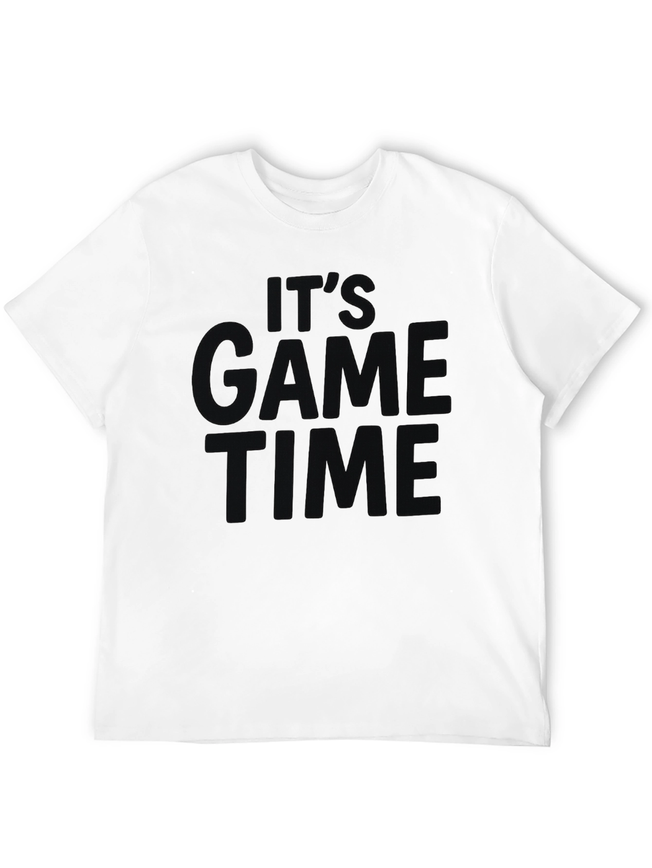 Its Game Time Black Graphic Tee