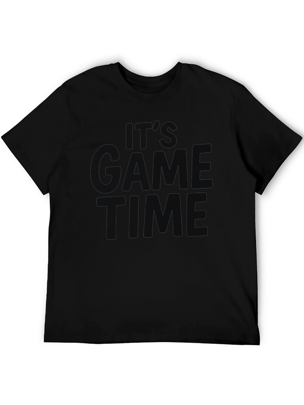 Its Game Time Black Graphic Tee