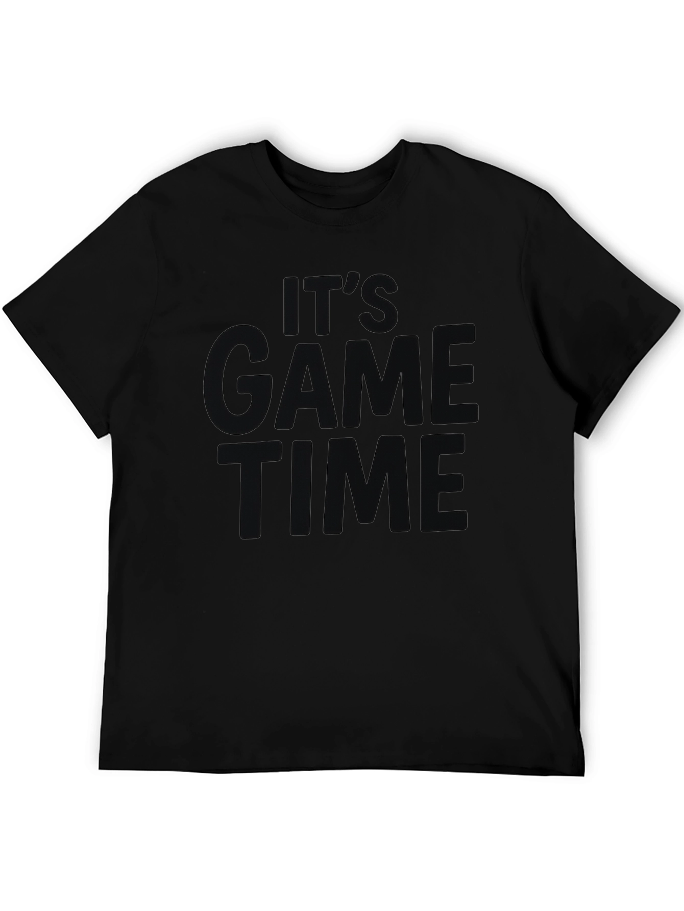 Its Game Time Black Graphic Tee