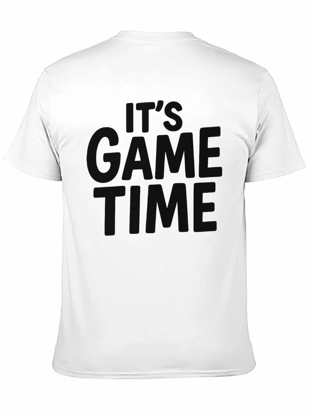 Its Game Time Black Graphic Tee