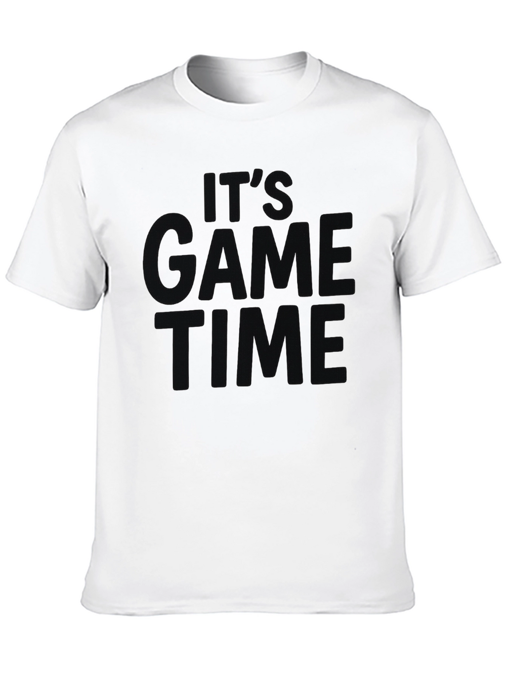 Its Game Time Black Graphic Tee