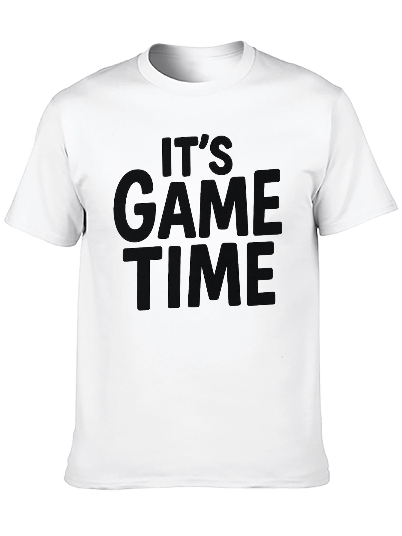 Its Game Time Black Graphic Tee