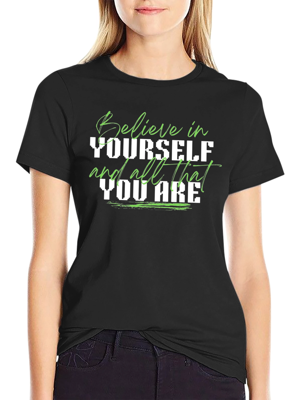 Believe In Yourself Graphic Tee - Positive Message
