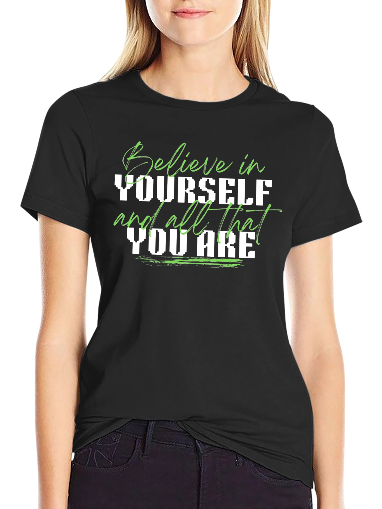 Believe In Yourself Graphic Tee - Positive Message
