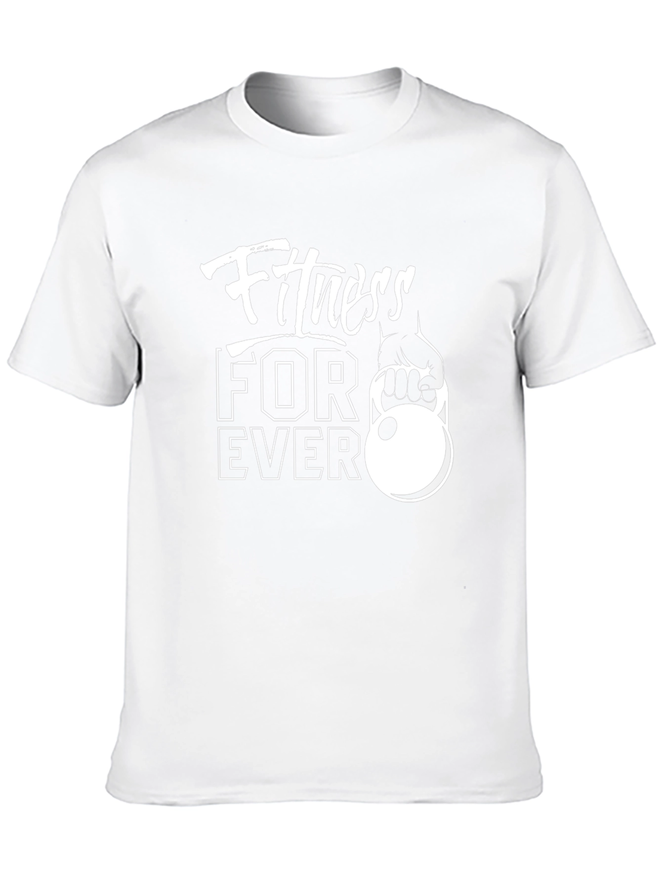 Fitness Forever Black Graphic T-Shirt