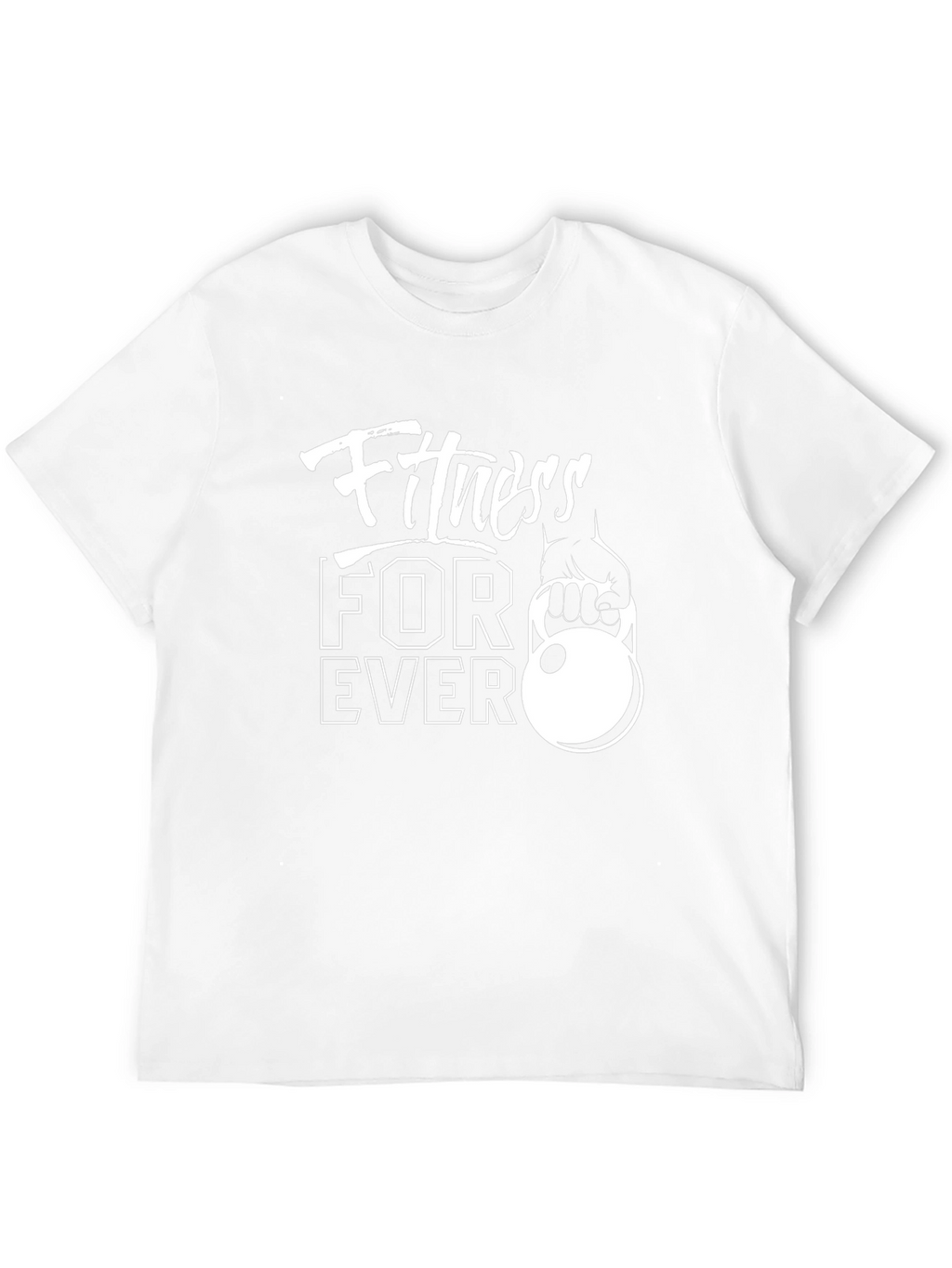 Fitness Forever Black Graphic T-Shirt