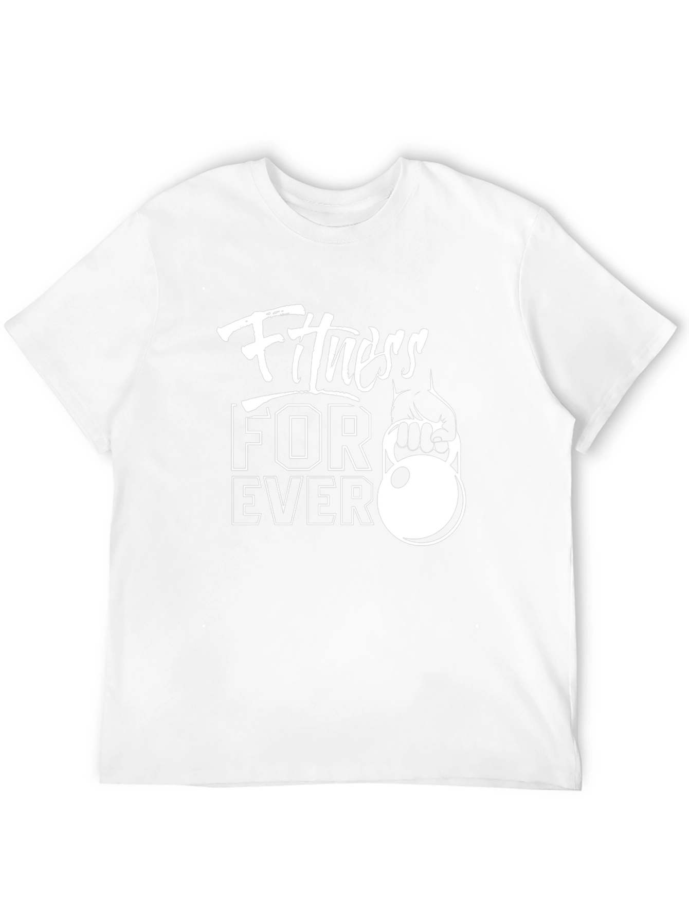 Fitness Forever Black Graphic T-Shirt