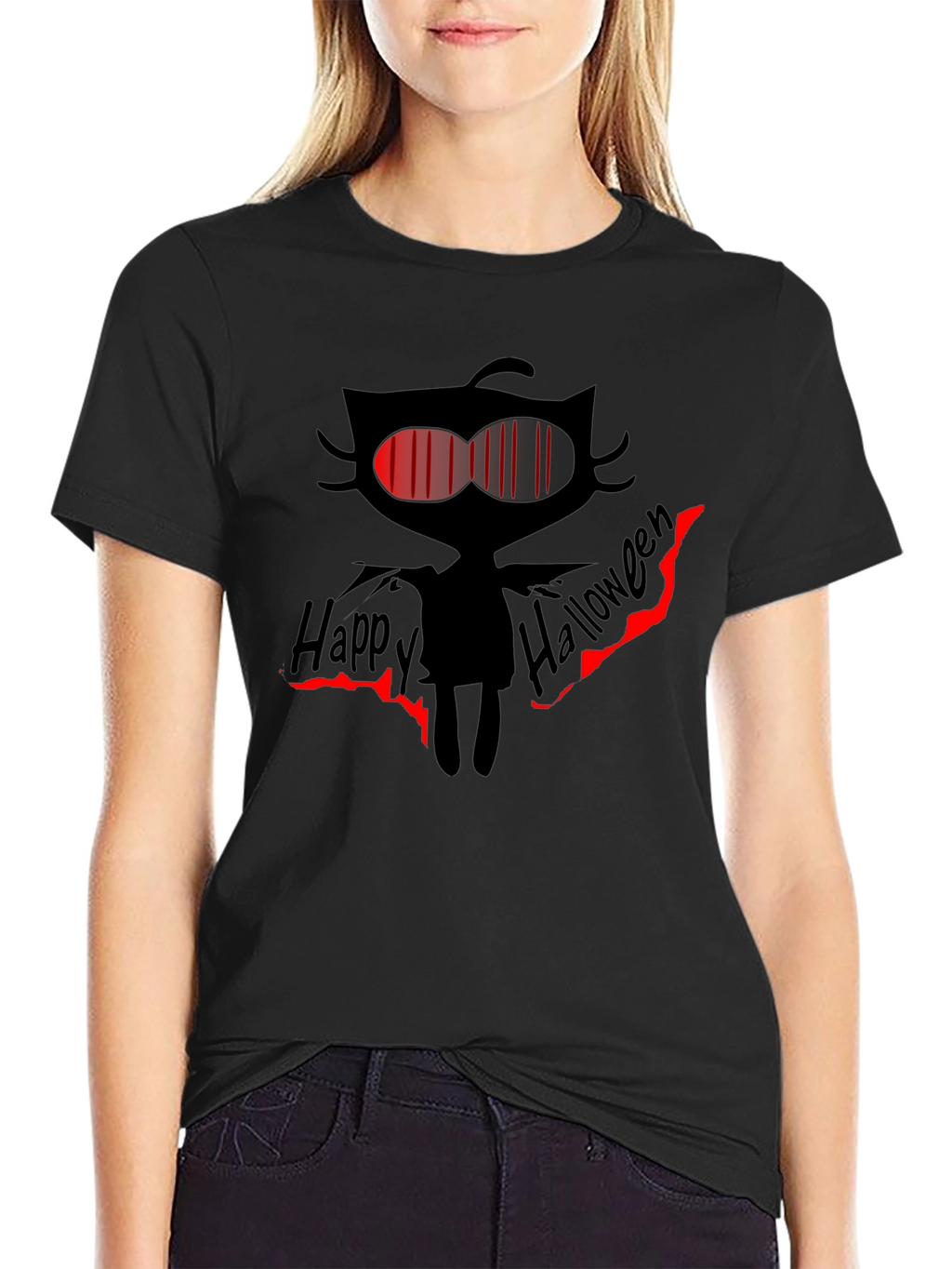 Happy Halloween Cat T-Shirt
