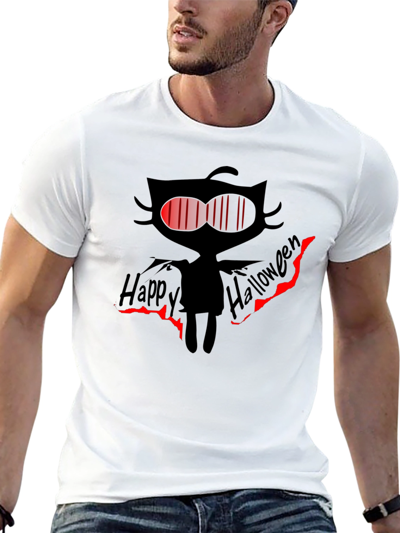 Happy Halloween Cat T-Shirt