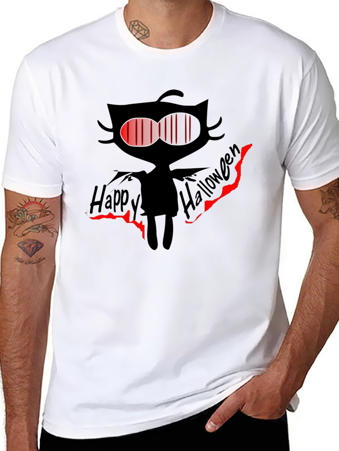 Happy Halloween Cat T-Shirt