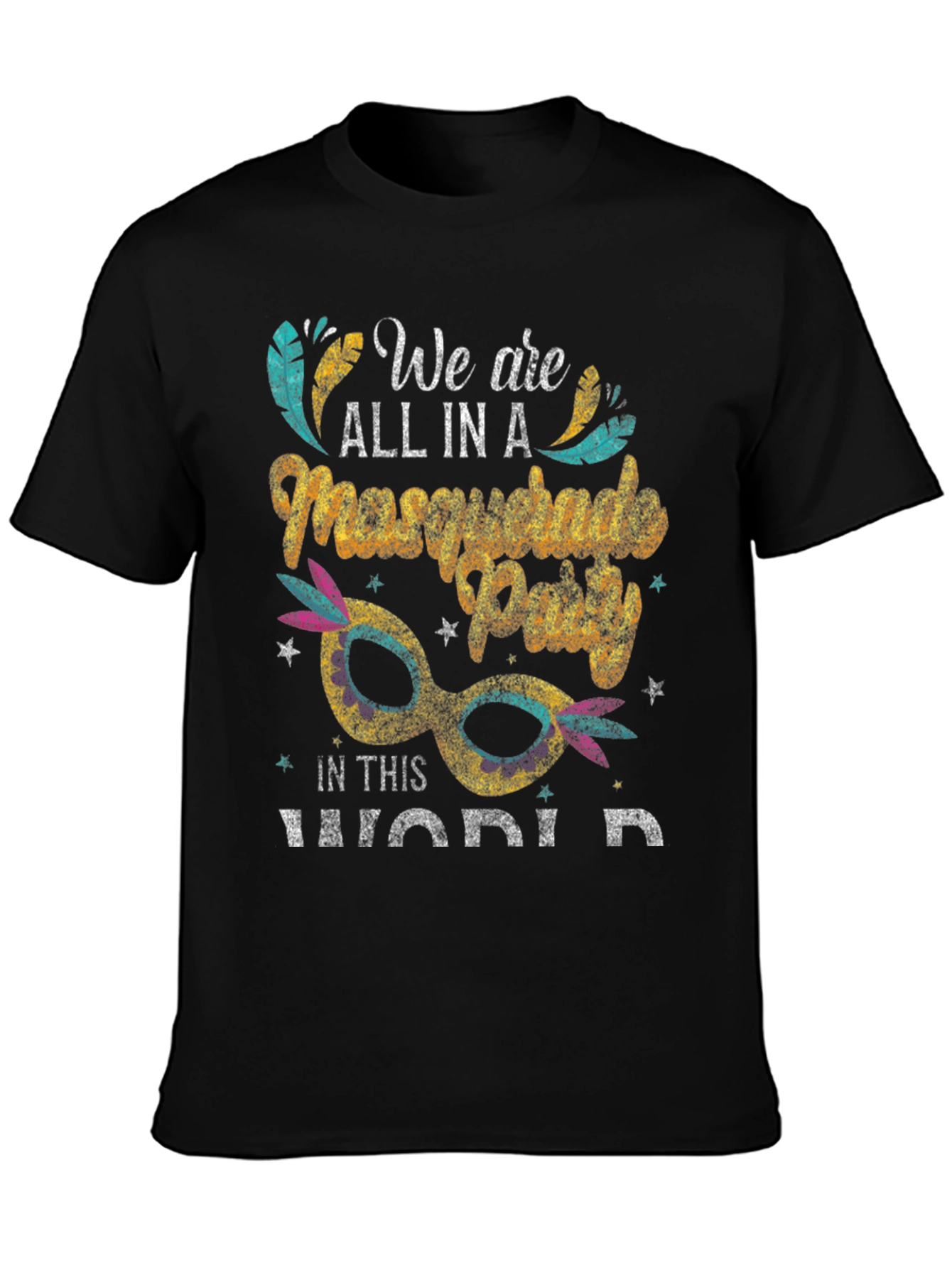 Masquerade Party Graphic T-Shirt