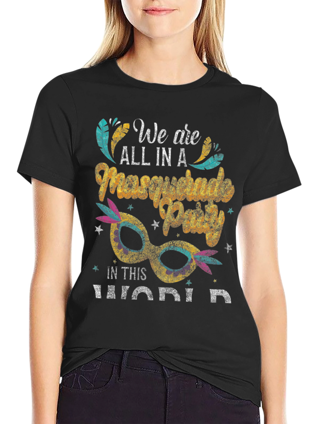 Masquerade Party Graphic T-Shirt