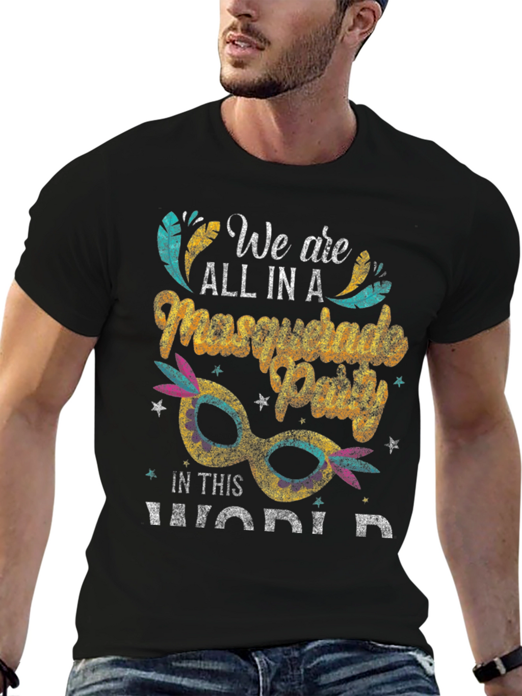 Masquerade Party Graphic T-Shirt