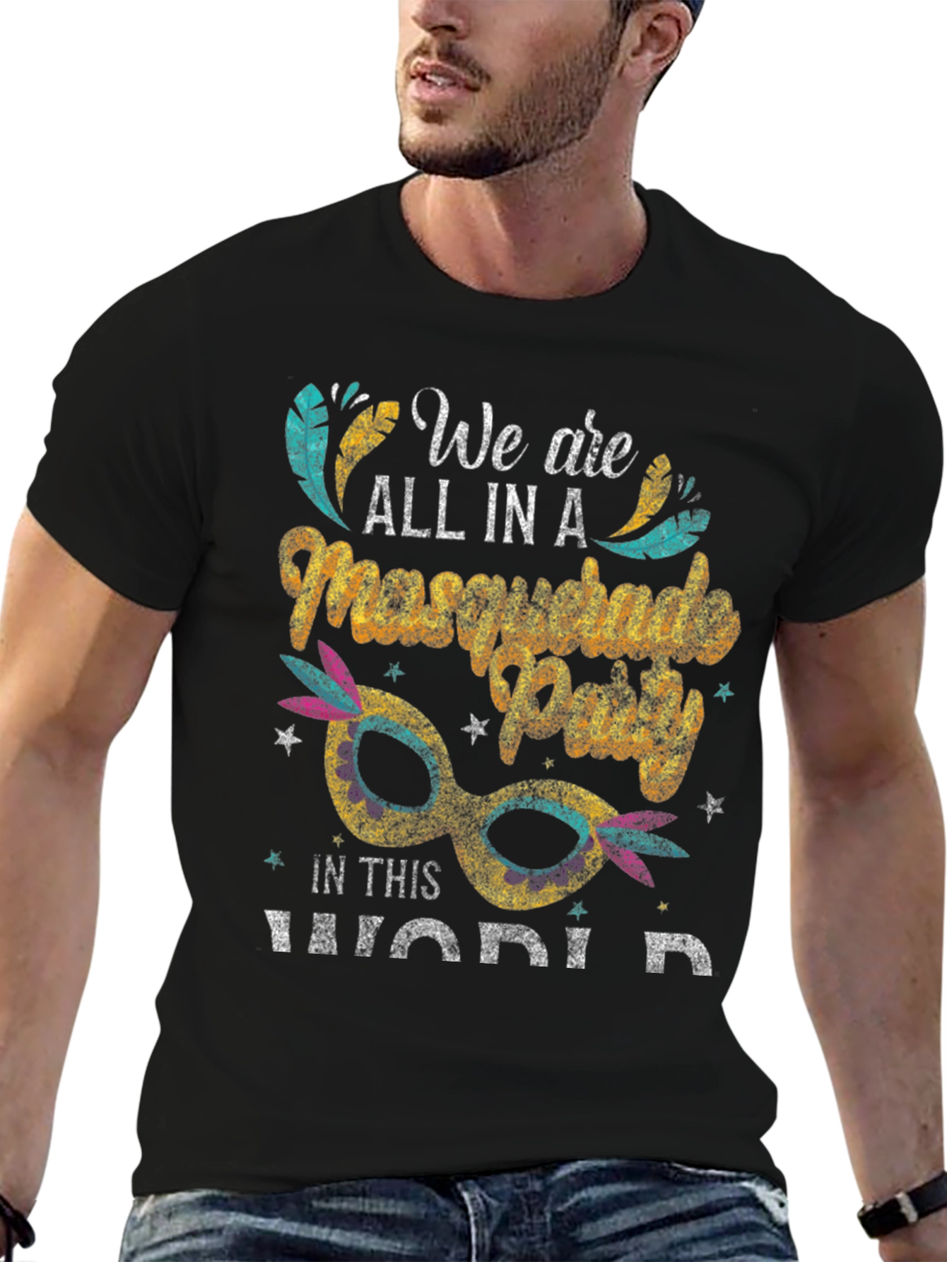 Masquerade Party Graphic T-Shirt