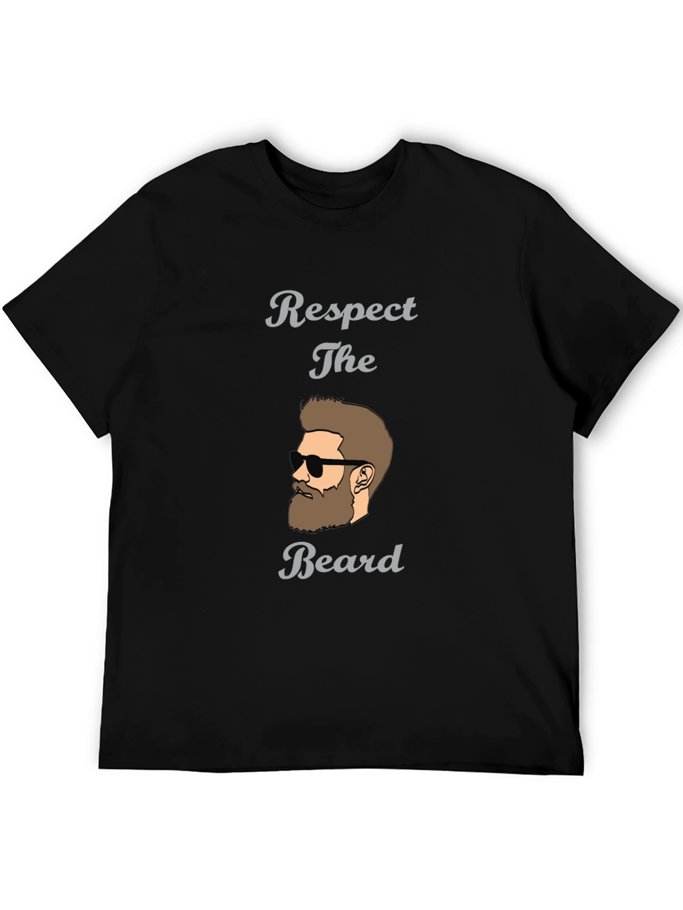 Respect The Beard Graphic Tee - Stylish Mens Shirt