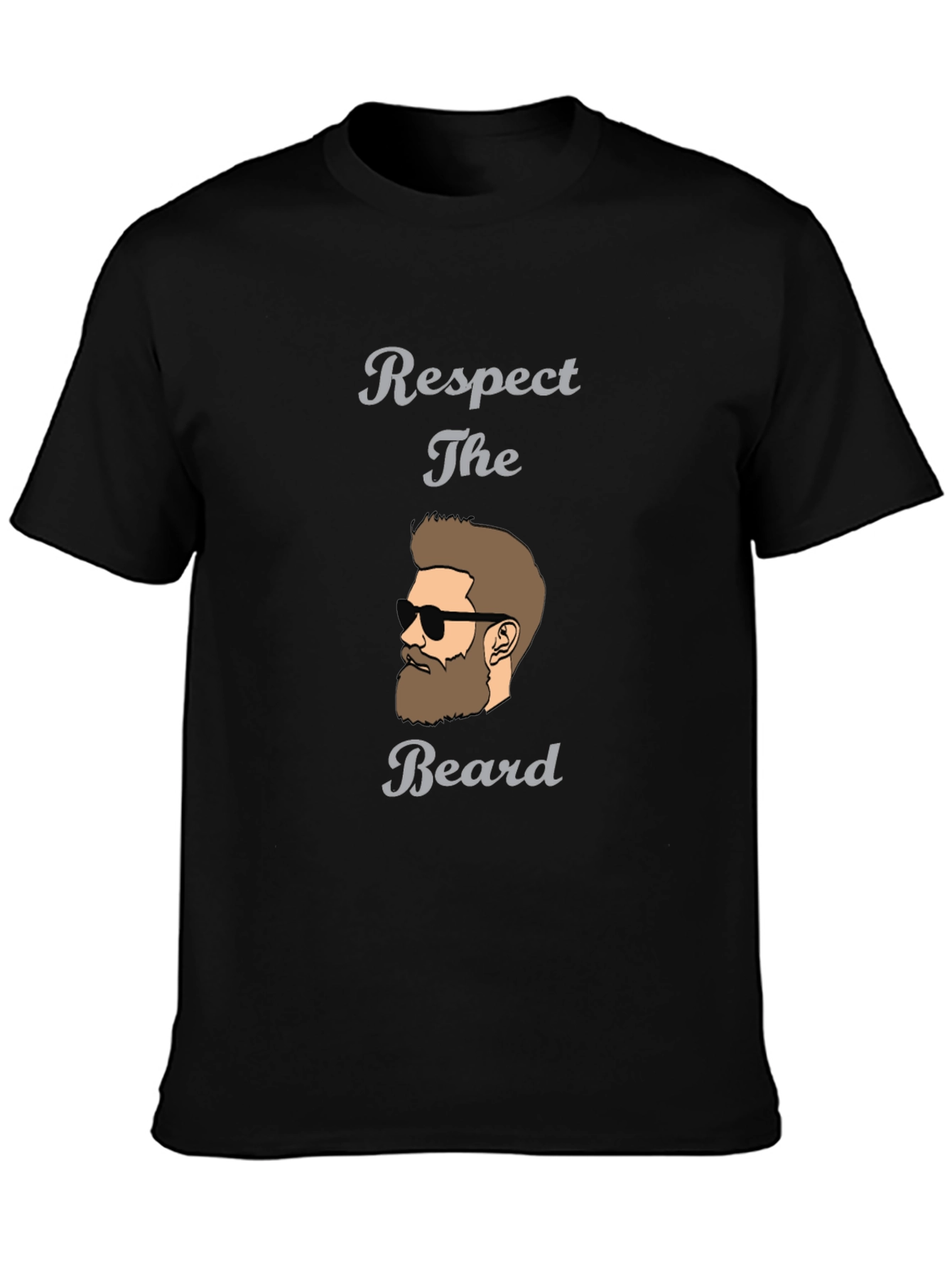 Respect The Beard Graphic Tee - Stylish Mens Shirt