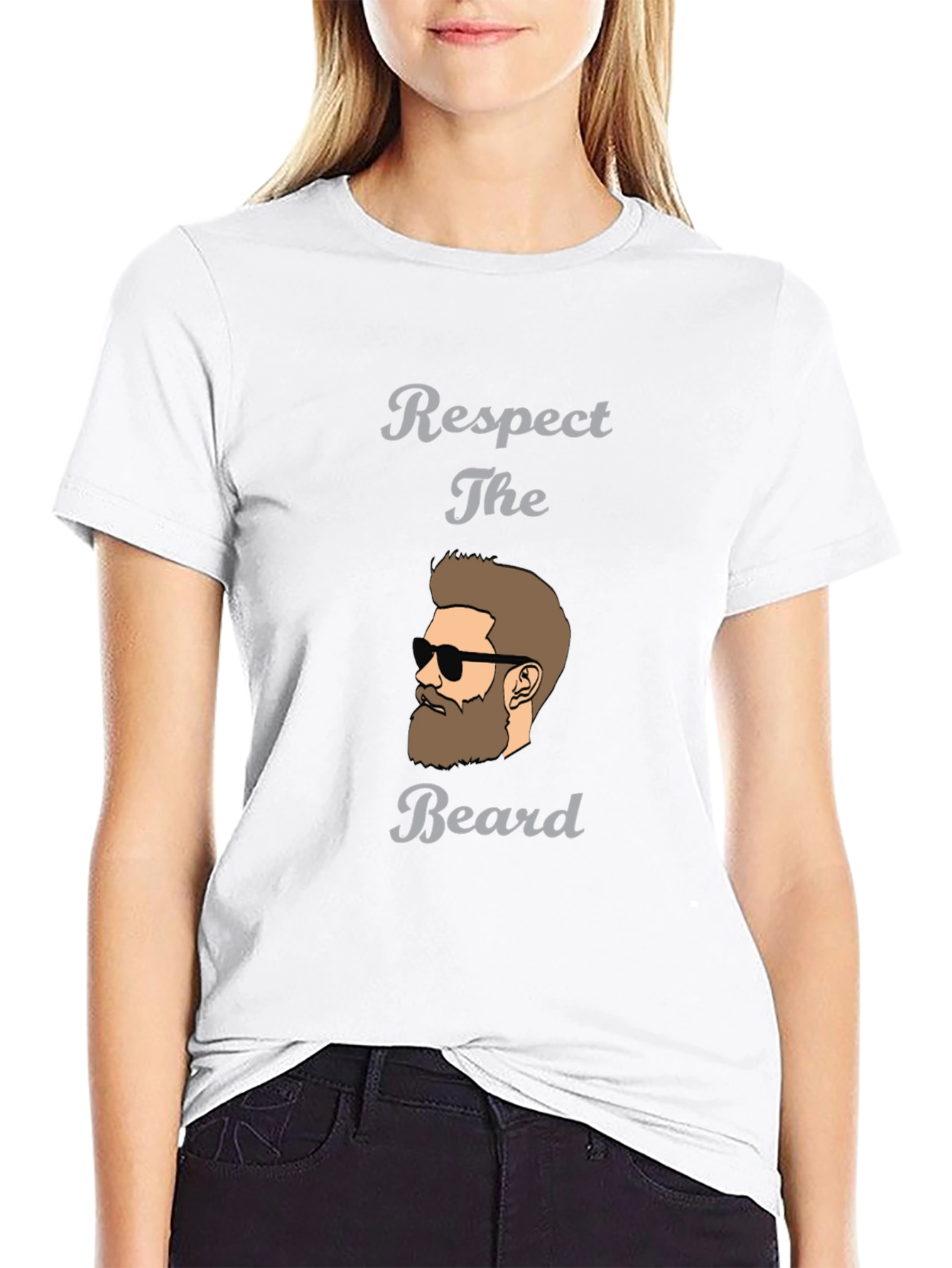 Respect The Beard Graphic Tee - Stylish Mens Shirt