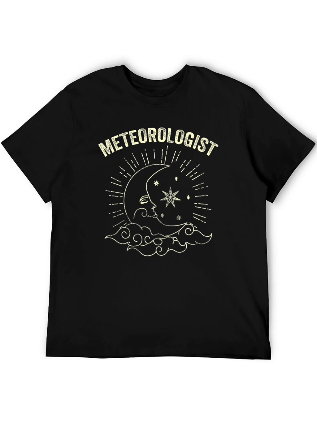 Meteorologist Moon & Stars Graphic T-Shirt