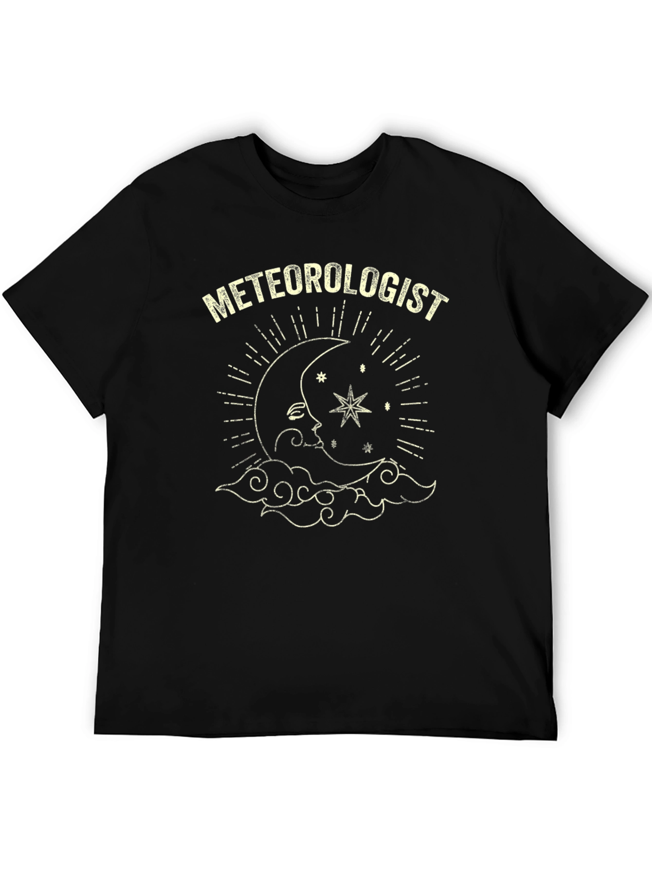 Meteorologist Moon & Stars Graphic T-Shirt