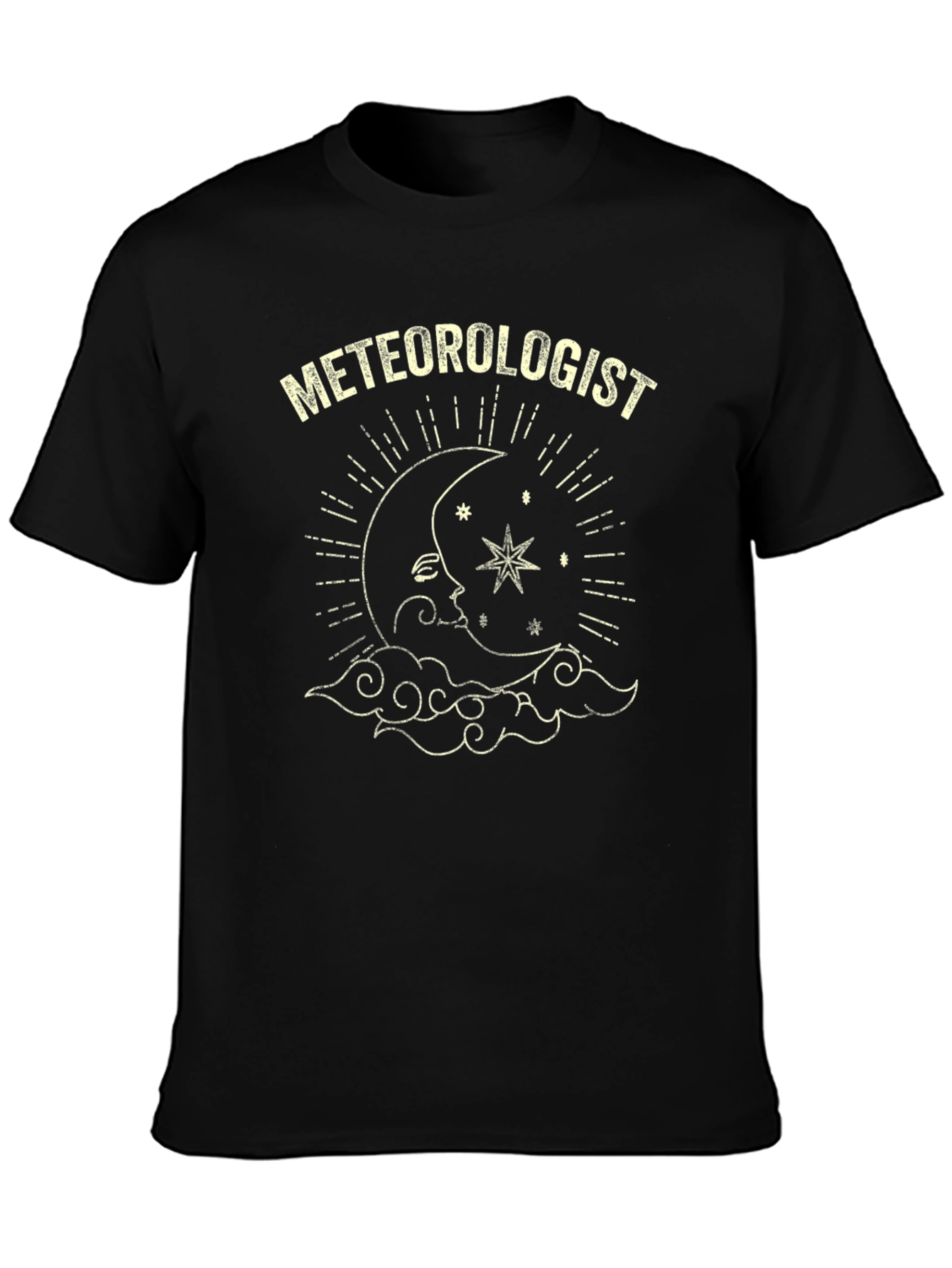 Meteorologist Moon & Stars Graphic T-Shirt