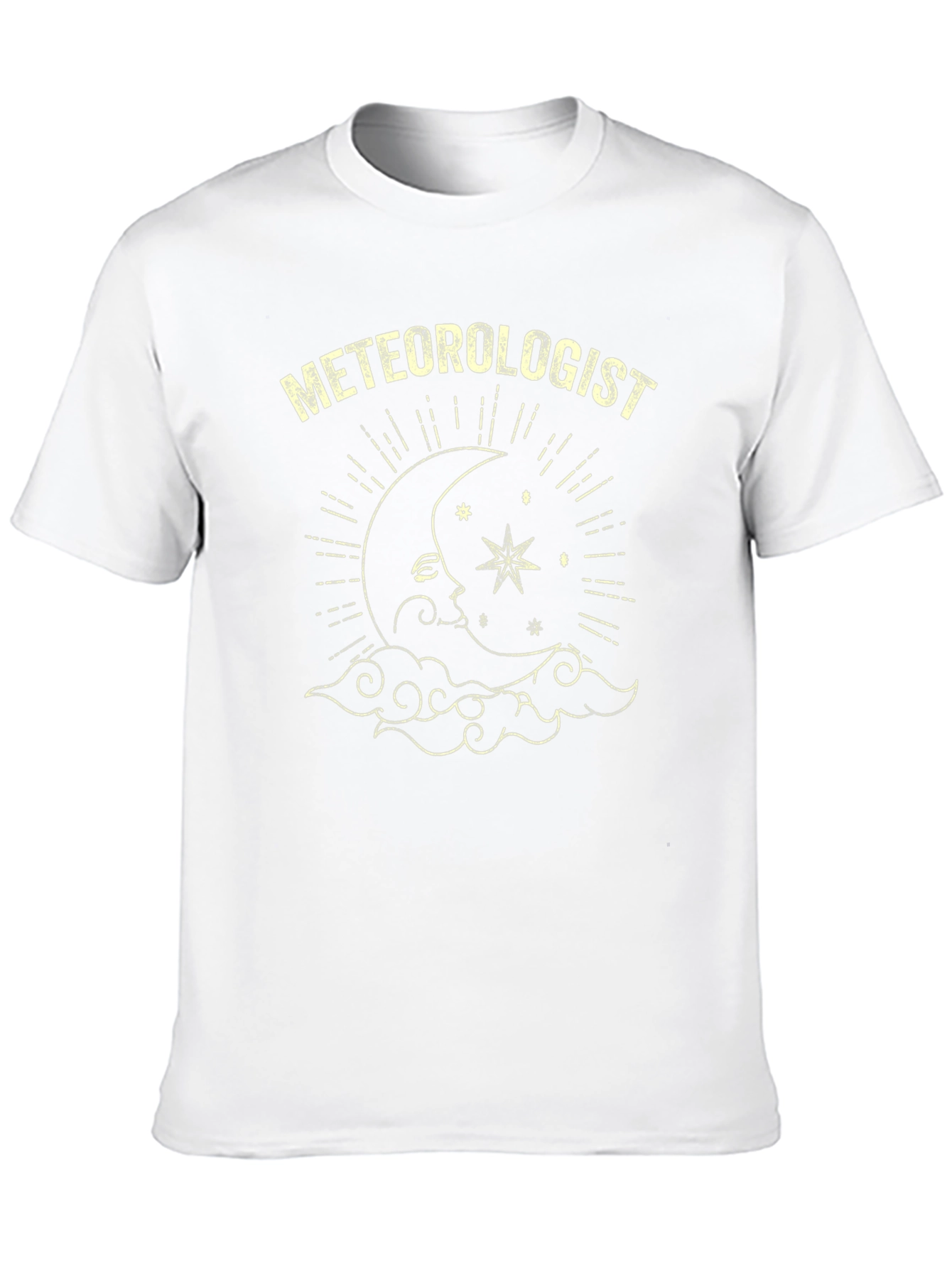Meteorologist Moon & Stars Graphic T-Shirt