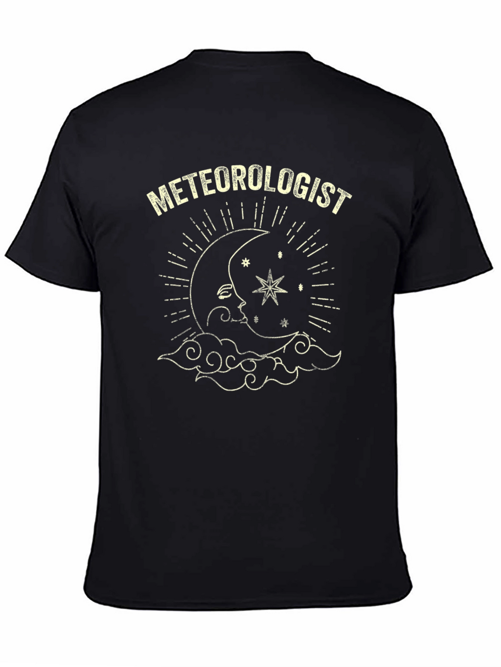 Meteorologist Moon & Stars Graphic T-Shirt
