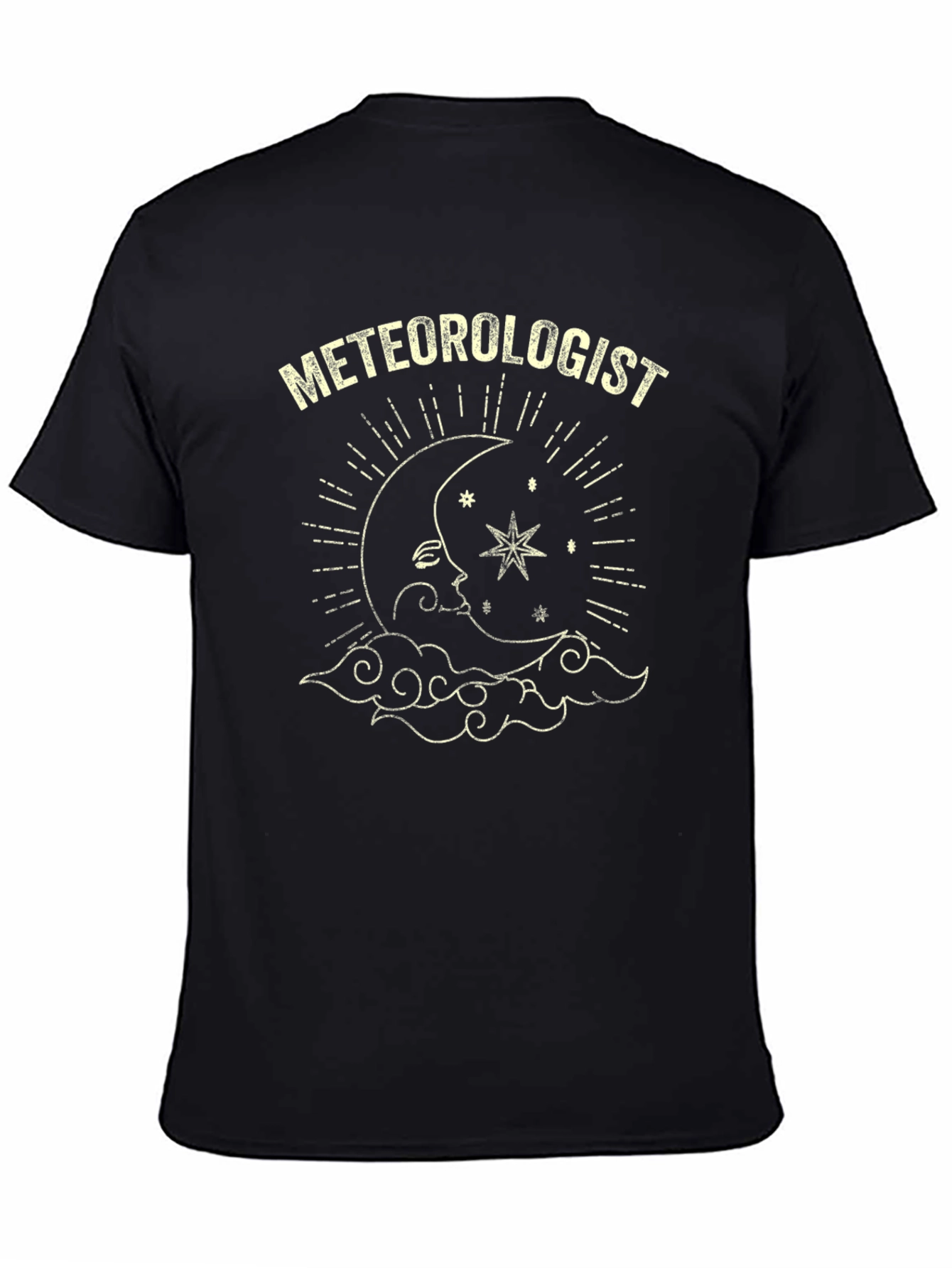 Meteorologist Moon & Stars Graphic T-Shirt