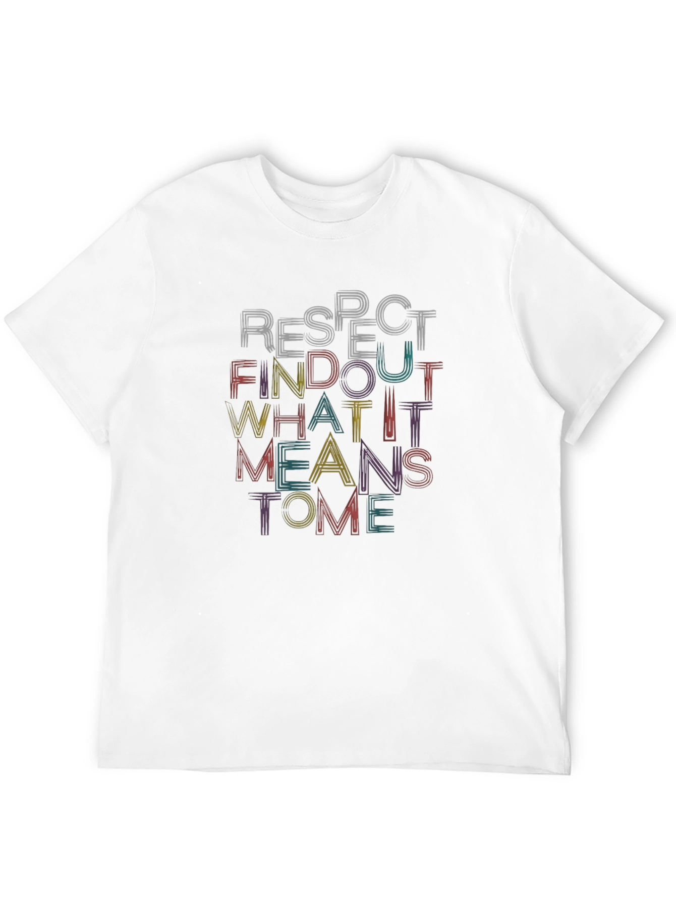 Respect Find Out Black Graphic T-Shirt