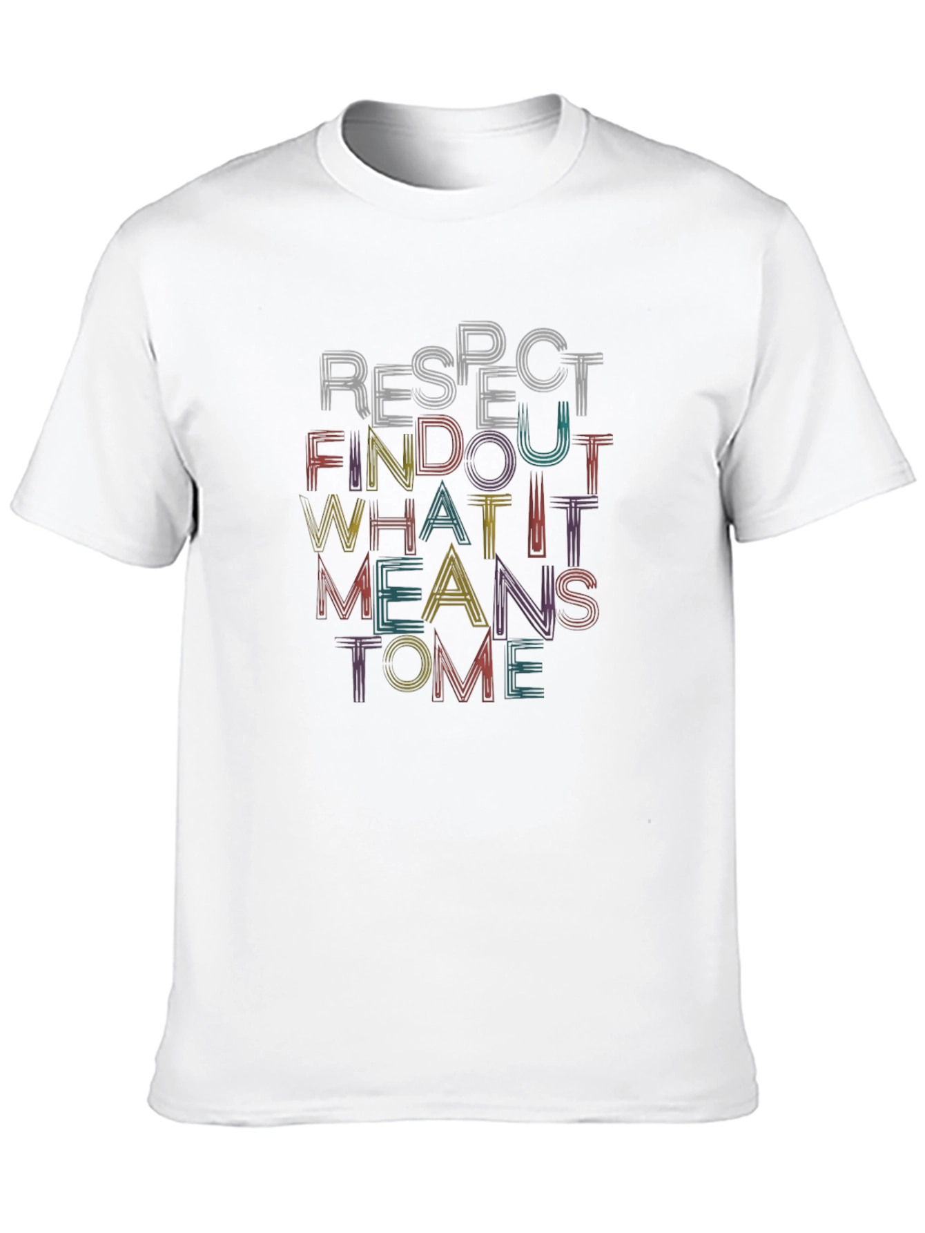 Respect Find Out Black Graphic T-Shirt