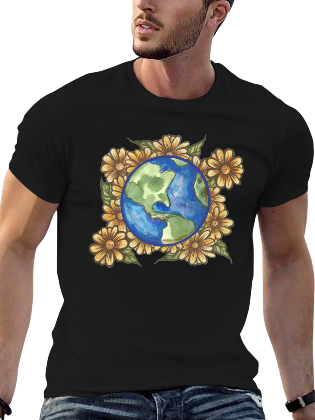 Earth & Flowers Graphic Tee