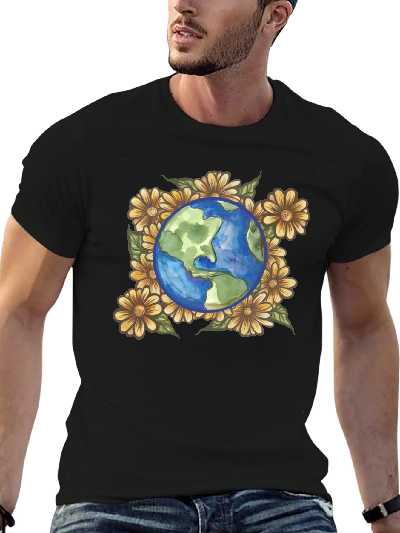 Earth & Flowers Graphic Tee