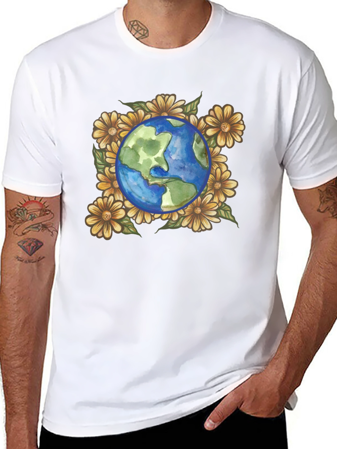 Earth & Flowers Graphic Tee
