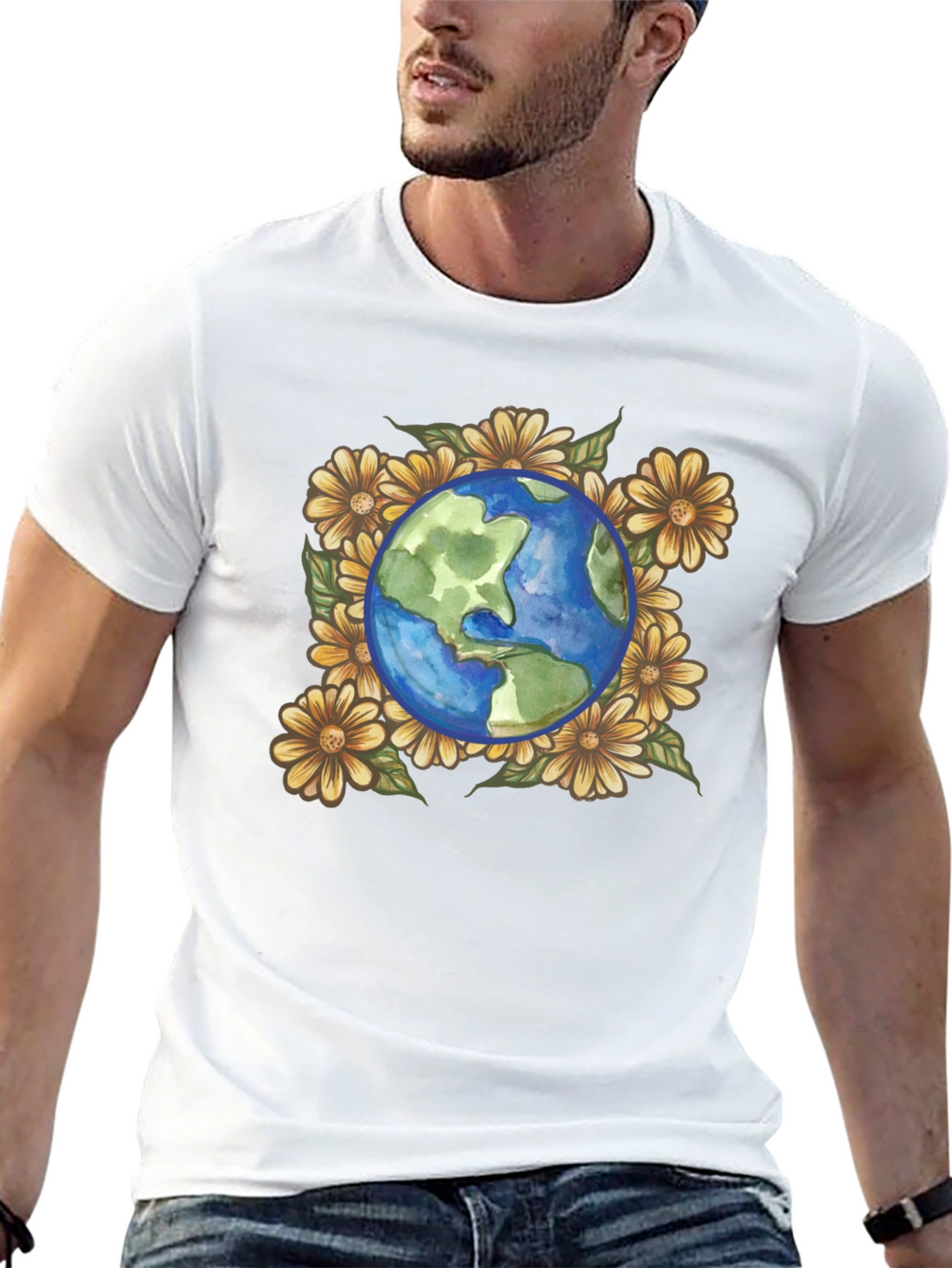 Earth & Flowers Graphic Tee