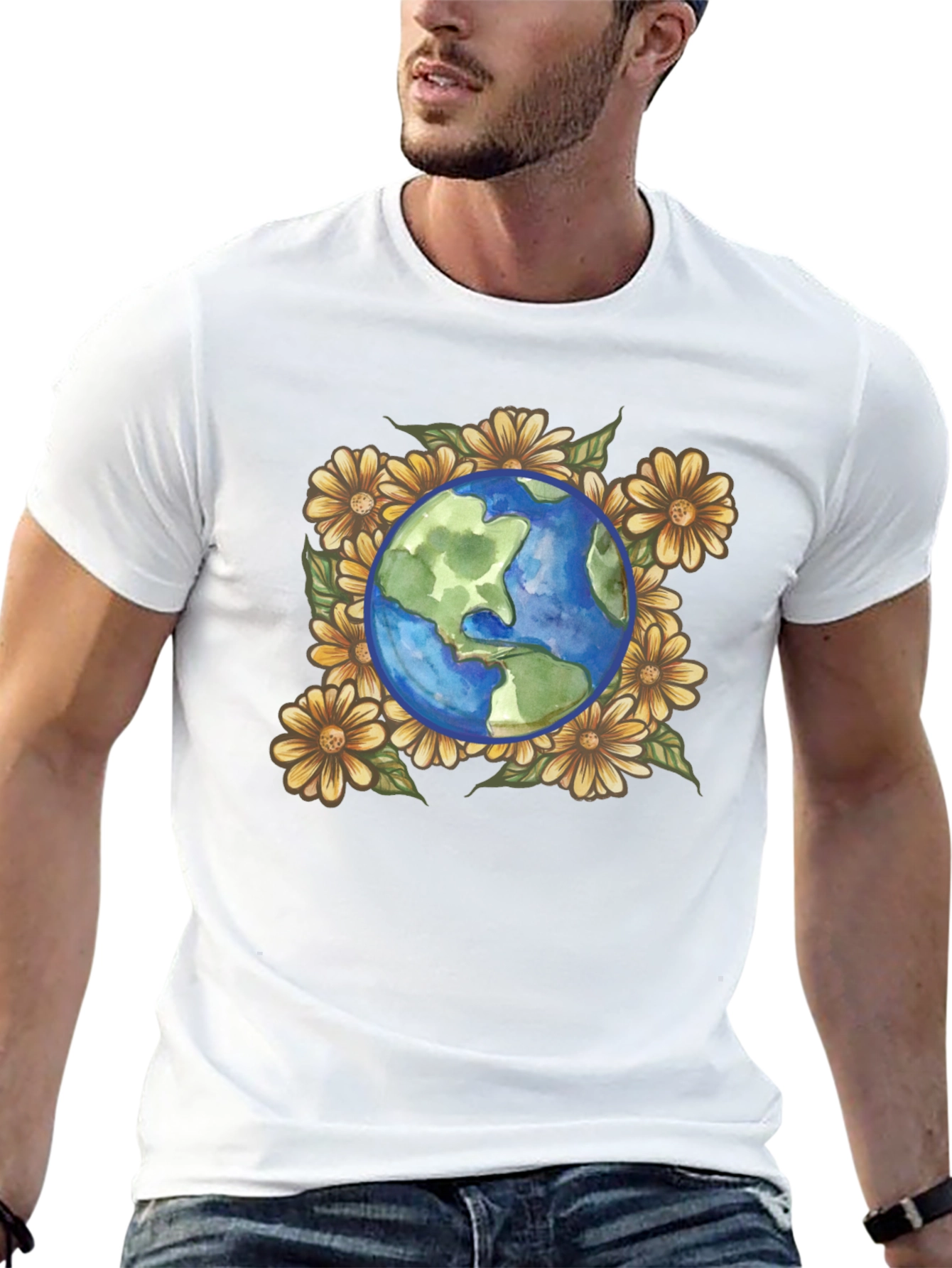 Earth & Flowers Graphic Tee