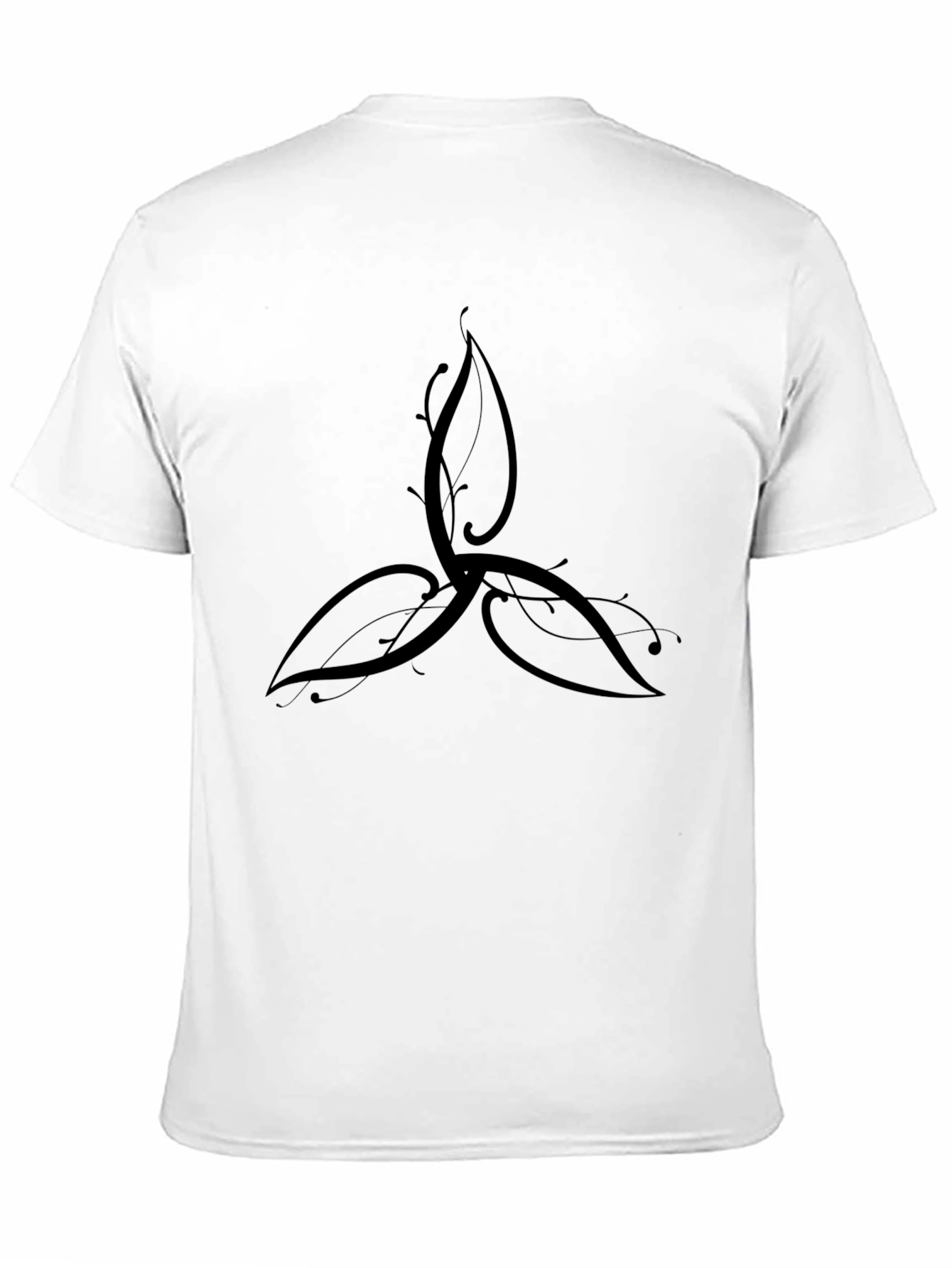 Elegant Black Trinity Knot T-Shirt