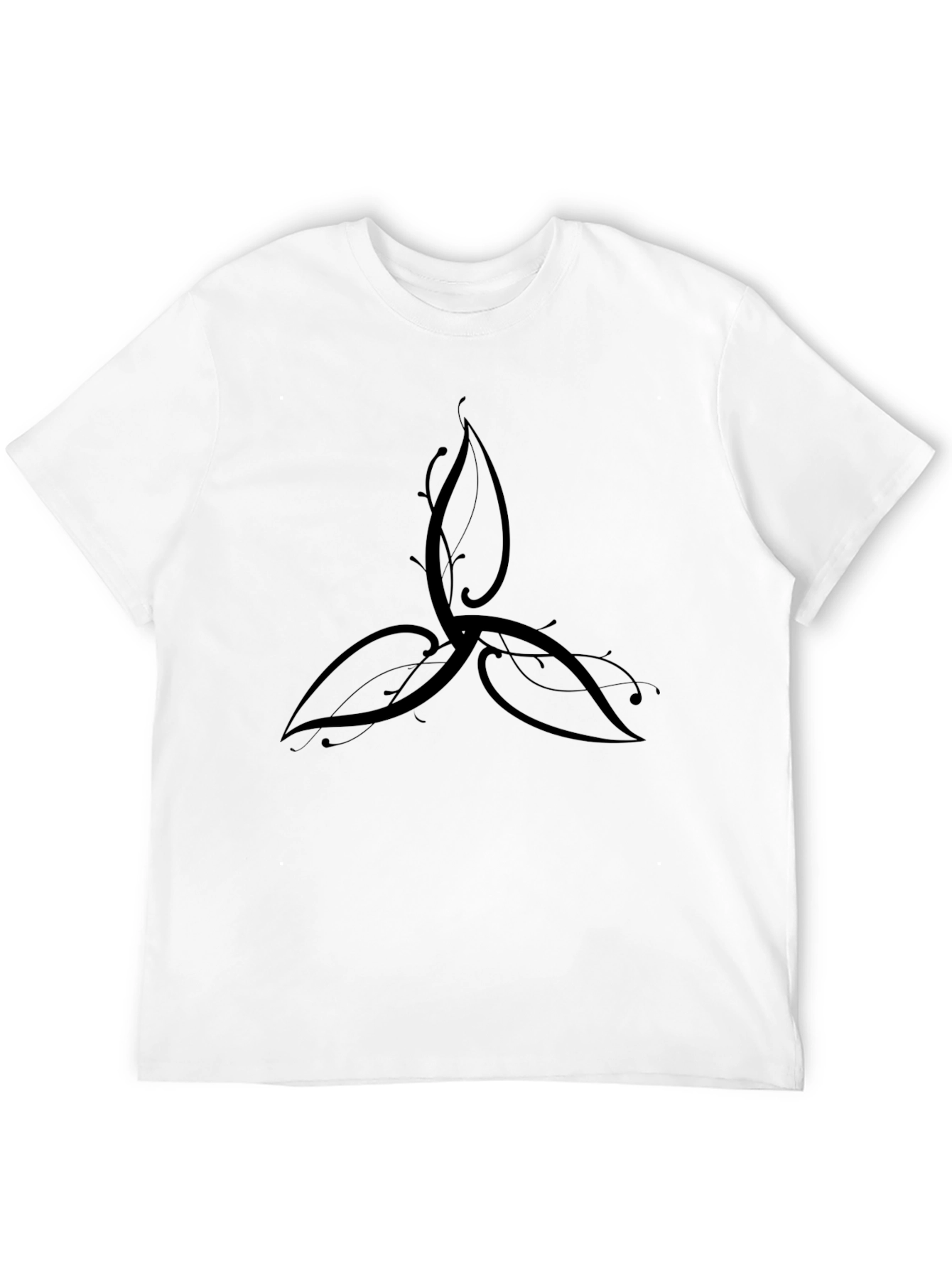 Elegant Black Trinity Knot T-Shirt