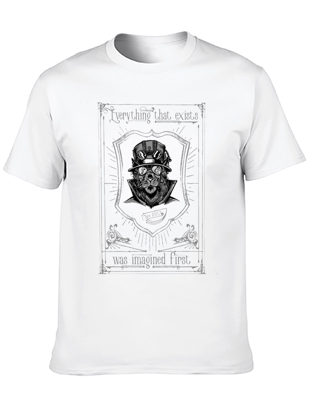 Steampunk Lion Graphic T-Shirt