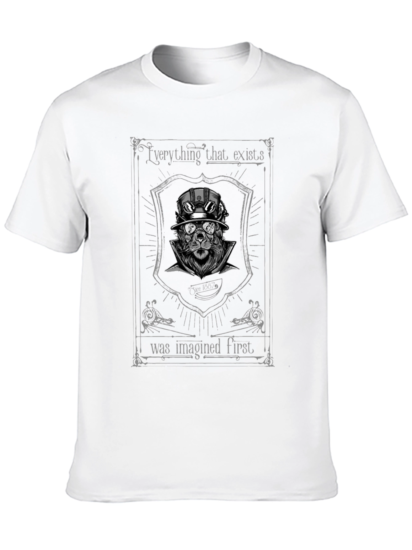 Steampunk Lion Graphic T-Shirt