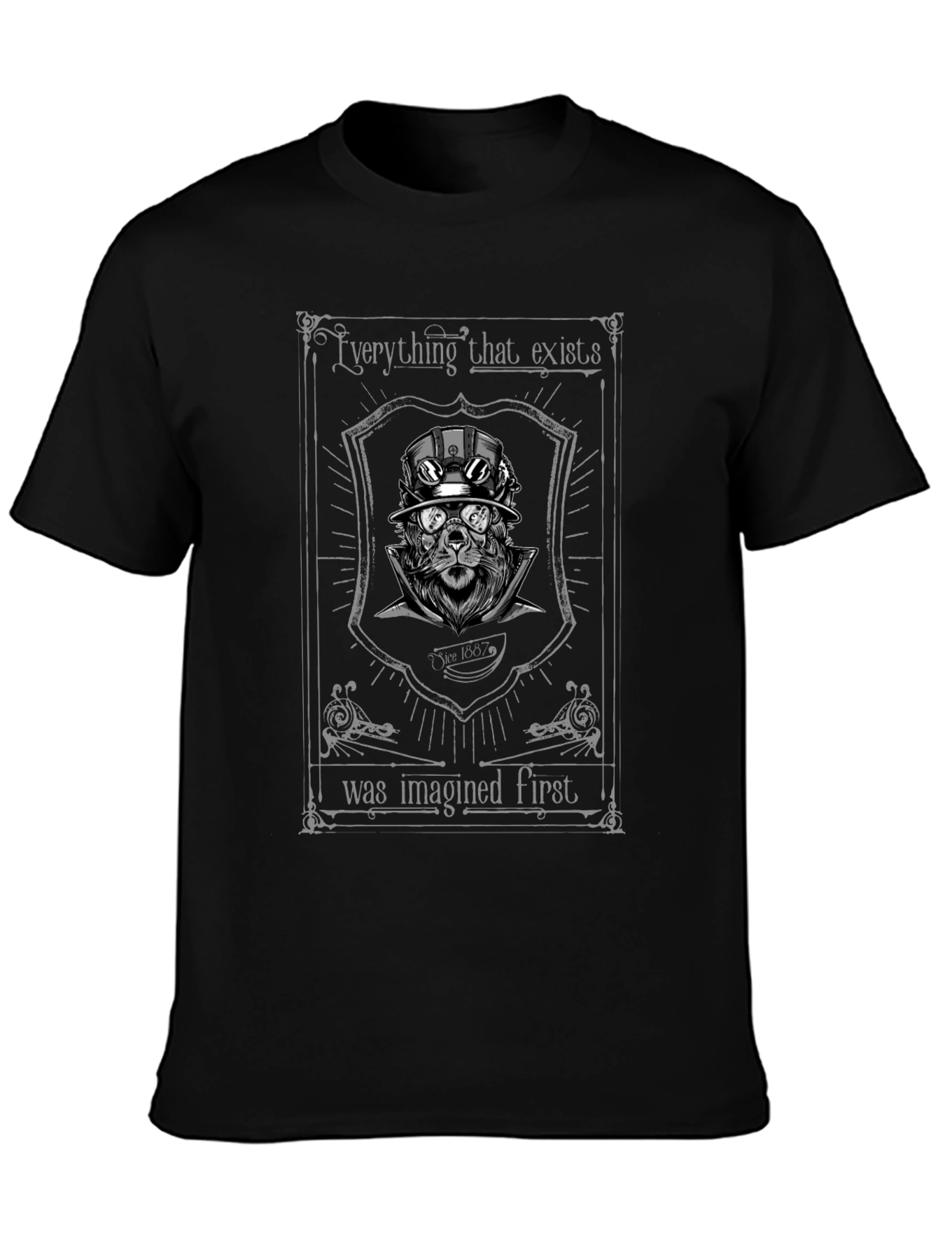 Steampunk Lion Graphic T-Shirt