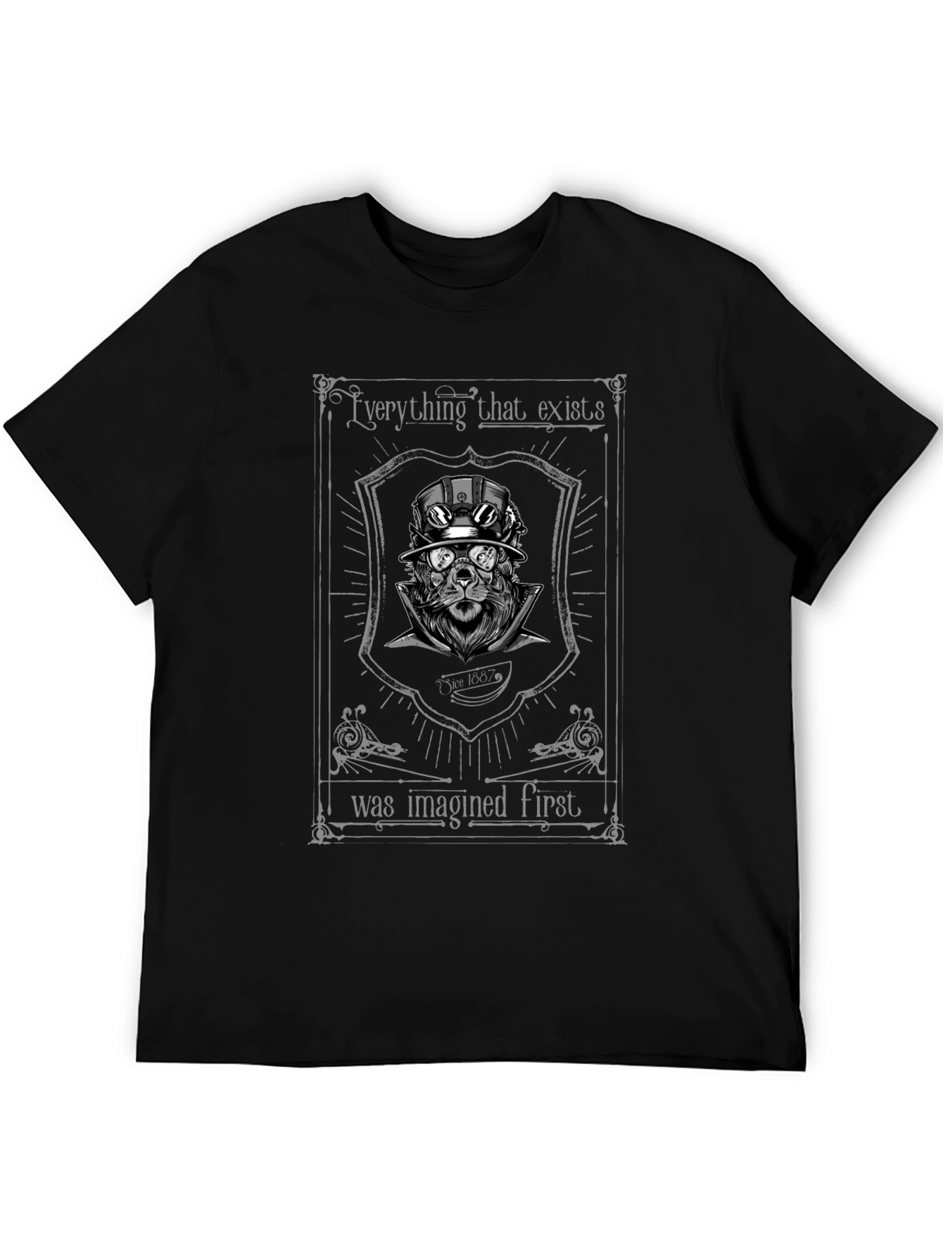 Steampunk Lion Graphic T-Shirt