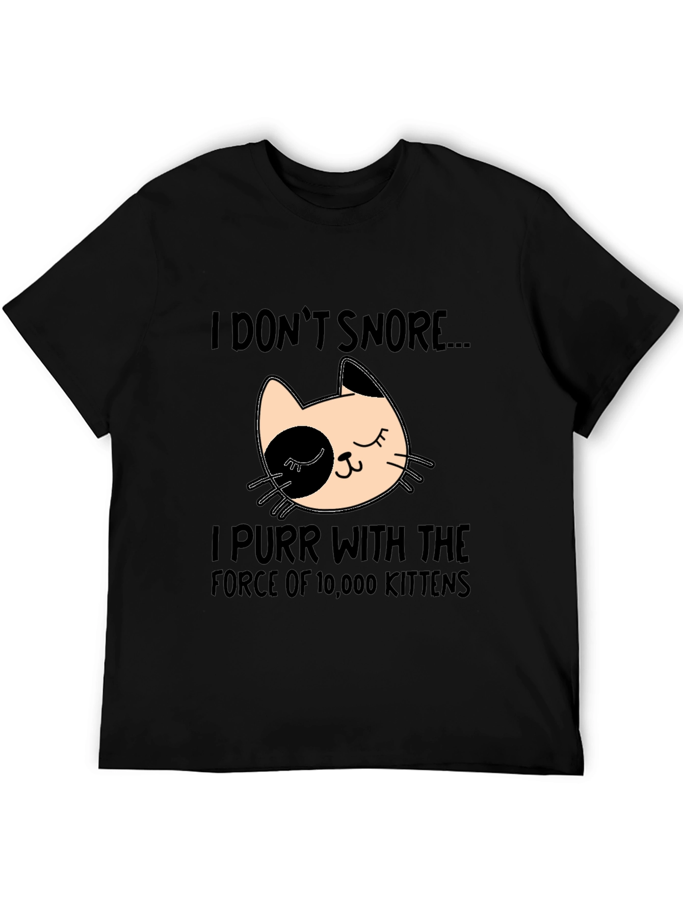 Funny Cat Purr T-Shirt - I Dont Snore