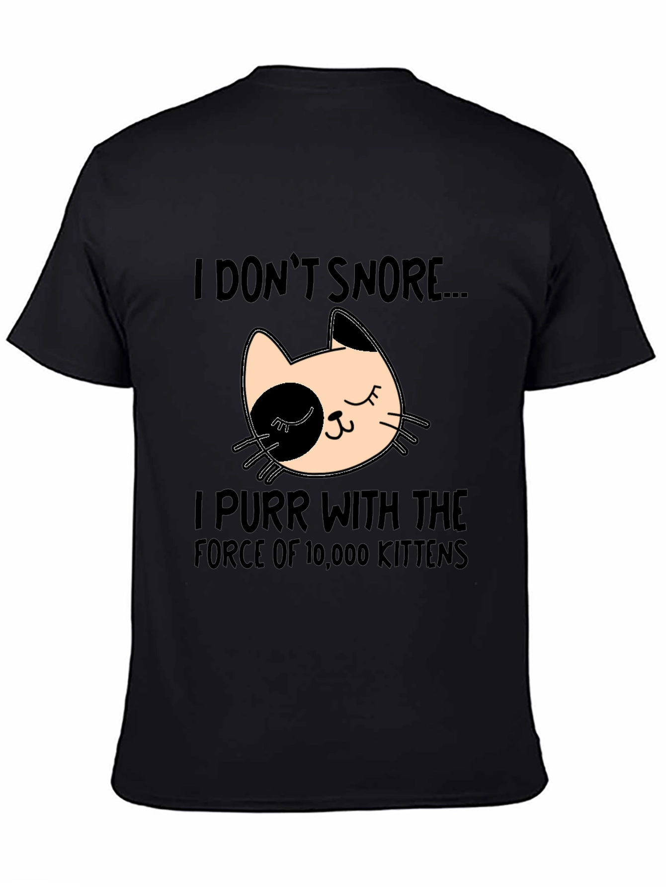 Funny Cat Purr T-Shirt - I Dont Snore