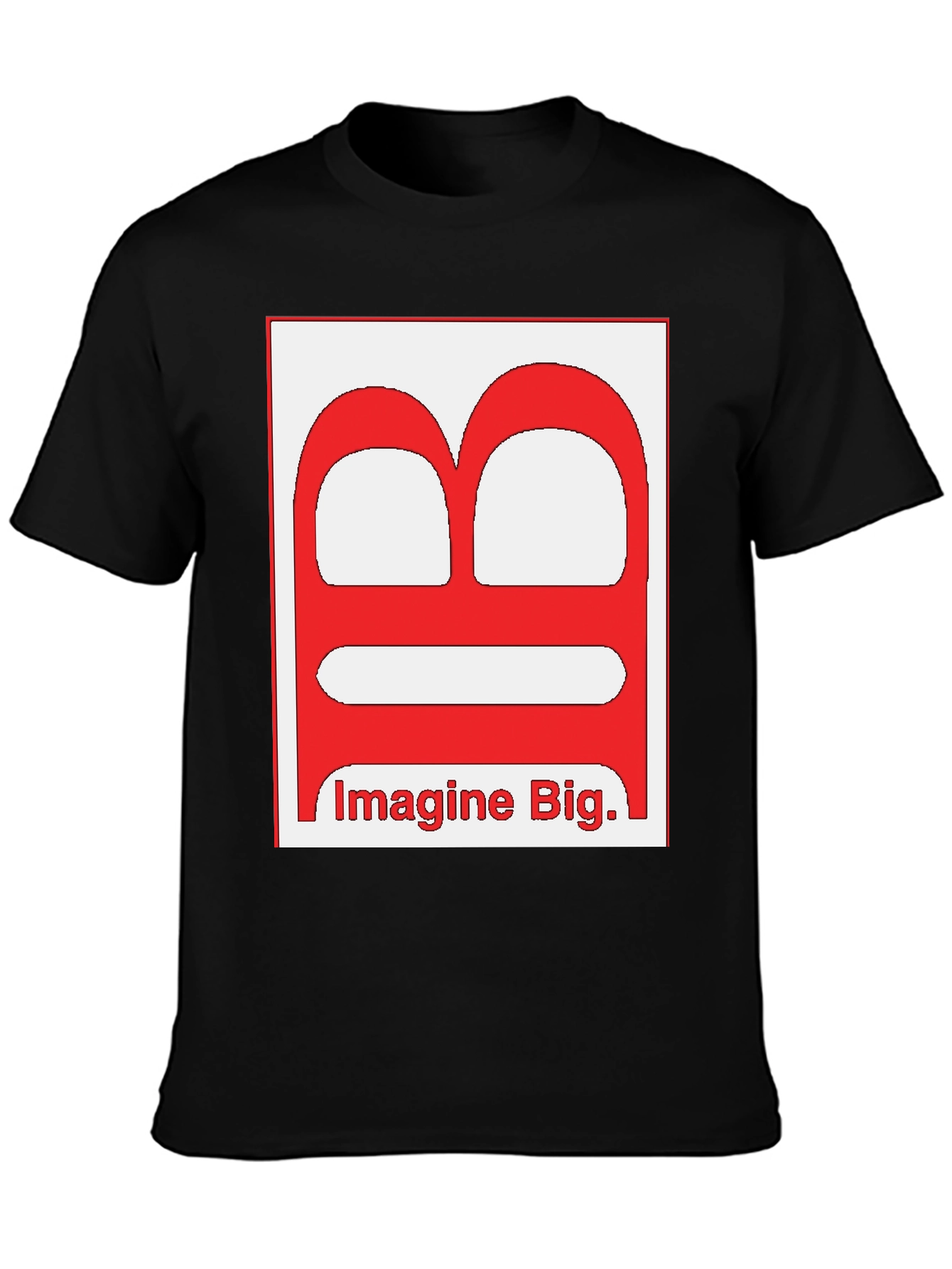 Imagine Big Letter Graphic Black T-Shirt