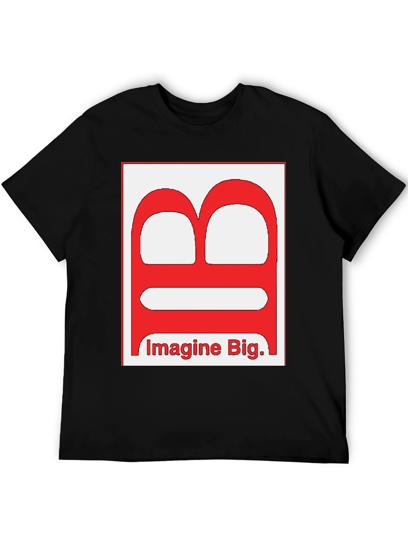 Imagine Big Letter Graphic Black T-Shirt