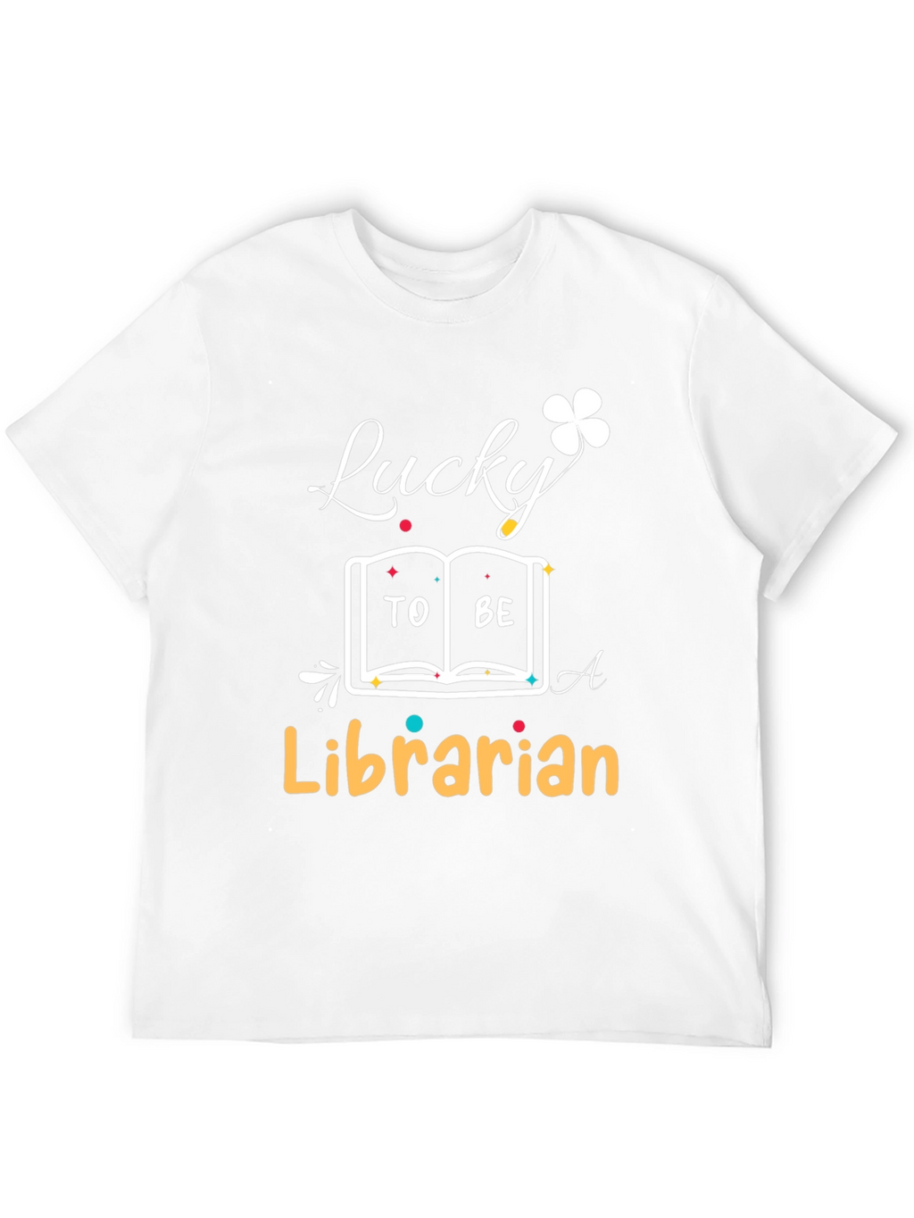 Lucky Librarian T-Shirt - Book Lover Tee