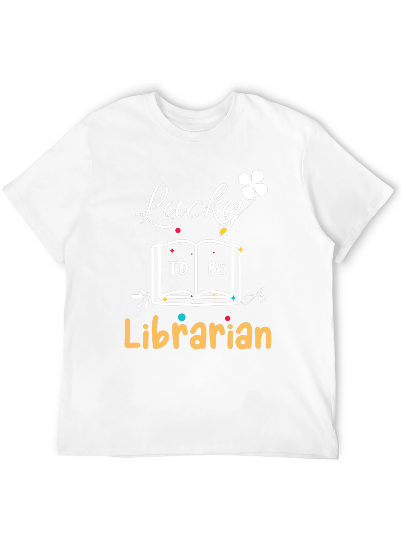 Lucky Librarian T-Shirt - Book Lover Tee