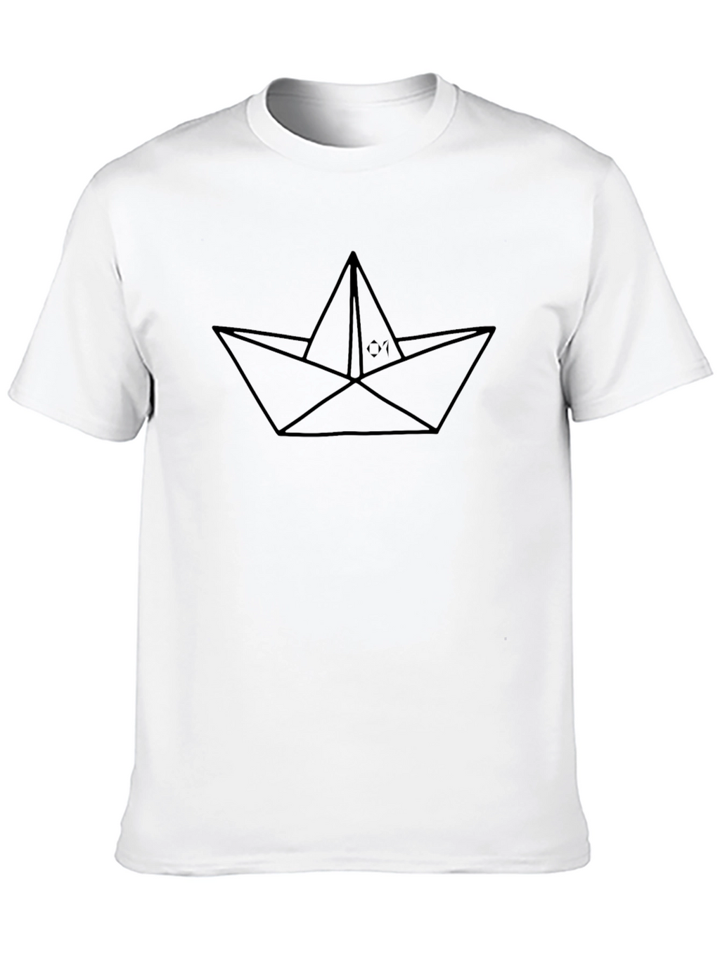 Paper Boat Graphic T-Shirt - Classic Black Tee